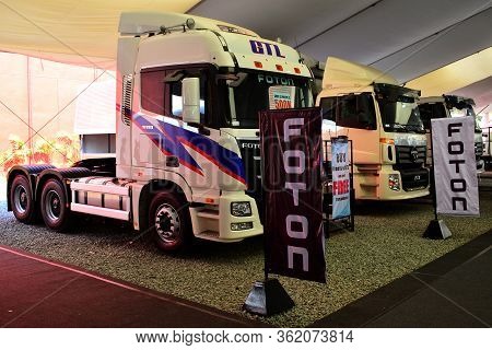 Pasay, Ph - Apr 1- Foton Tractor Truck At Manila International Auto Show On April 1, 2017 In Pasay, 