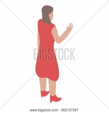 Lesbian Woman Icon. Isometric Of Lesbian Woman Vector Icon For Web Design Isolated On White Backgrou