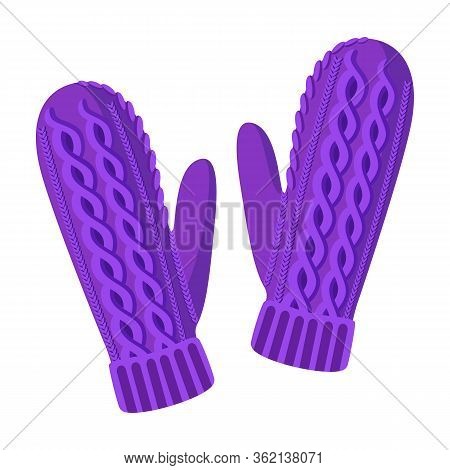 Mittens Vector Icon.cartoon Vector Icon Isolated On White Background Mittens.