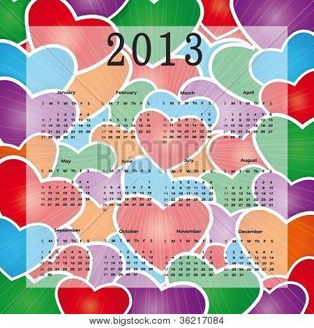 カレンダー 2013 年