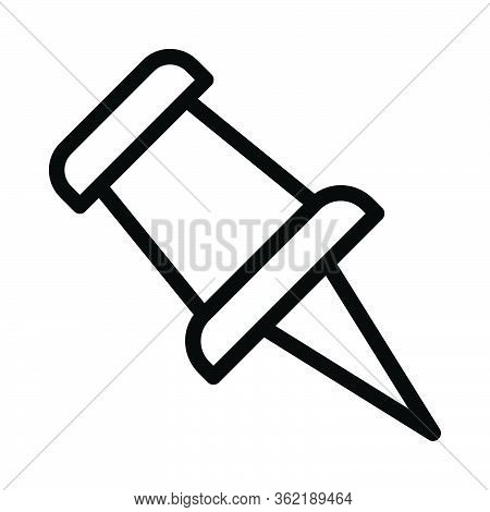 Thumb Pin Icon For Website Design And Desktop Envelopment, Development. Premium Pack.