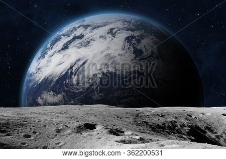 Earth Moon Surface. Image & Photo (Free Trial) | Bigstock