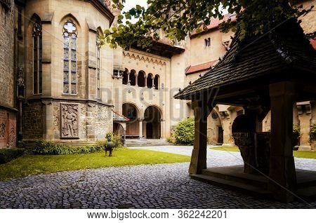 Leobendorf, Austria - May 21, 2017: Burg Kreuzenstein Castle Near Vienna (austria) On May 21, 2017. 