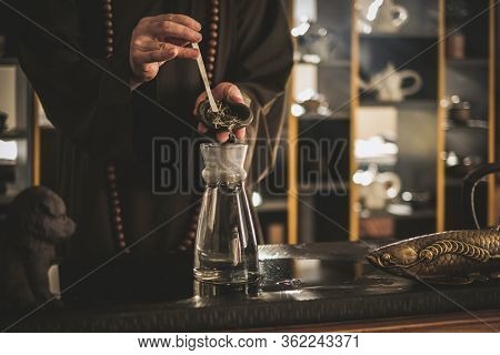 Tea ceremony is performed by tea master