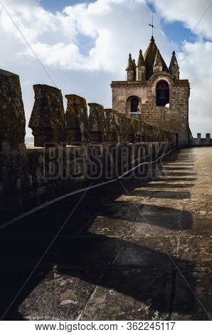 Exterior View Of The Cathedral Of Evora (alentejo, Portugal), Dedicated To The Lady Of Assumption (n