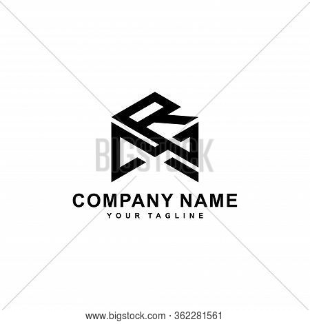 Mr Or Rm Letter Logo Design Template Vector