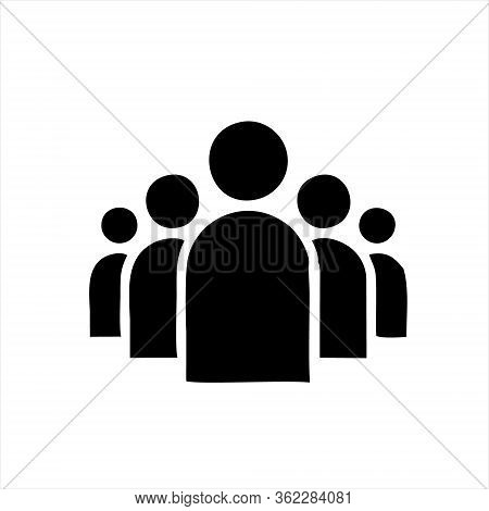 People Network Vector Icon Modern And Simple Flat Symbol For Web Site, Mobile, Logo, App, Ui. People