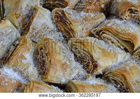 Traditional Bulgarian Pumpkin Pastry - Banitza, Strudel Or Tikvenik Baked, Sofia, Bulgaria