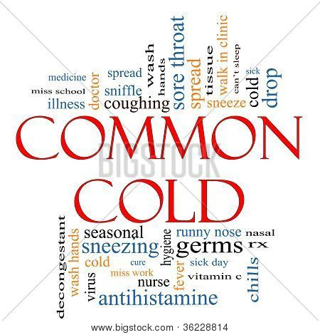 Verkoudheid Word Cloud Concept