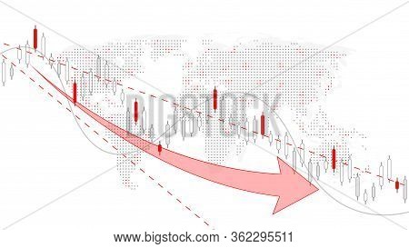 Stock Market Background Or Forex Trading Business Graph Chart For Financial Investment Concept. Busi