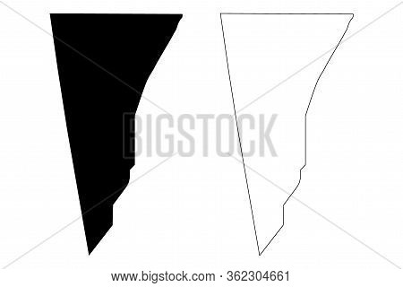 Dade County, Georgia (u.s. County, United States Of America,usa, U.s., Us) Map Vector Illustration, 