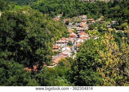 Landscape With The Beautiful Veliko Tarnovo Town, Bulgaria.
