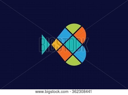 Fishing Hook Love Heart Sign With Carp Fish Isolated On A White Background