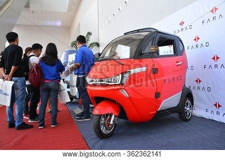 Pasay, Ph - July 26 - Jin Ma Farad Compact Vehicle At Philauto Show On July 26, 2019 In Pasay, Phili