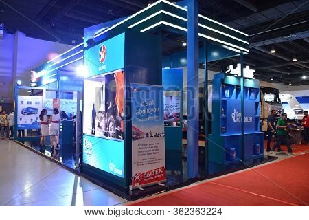 Pasay, Ph - July 26 - Caltex Fuel Booth At Philauto Show On July 26, 2019 In Pasay, Philippines.