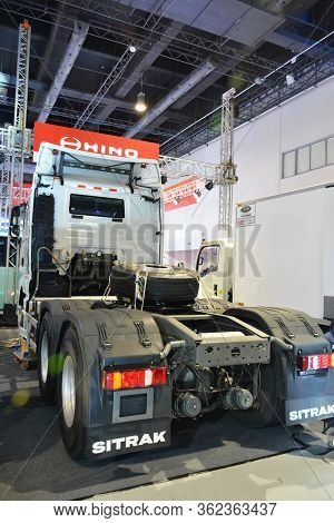 Pasay, Ph - July 26 - Sinotruk Tractor At Philauto Show On July 26, 2019 In Pasay, Philippines.