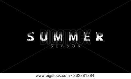 Cinematic Summer Season Title Video Template. Animation Text Of Dynamic Zoom Camera Advertisement.ve