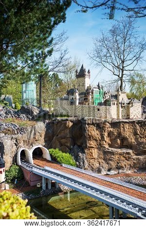 Billund, Denmark - 25 April 2014: Legoland Billund Resort. Famous Amusement Park And Hotel