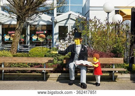 Billund, Denmark - 25 April 2014: Legoland Billund Resort. Famous Amusement Park And Hotel