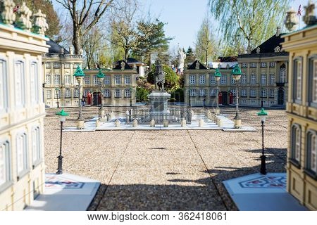 Billund, Denmark - 25 April 2014: Legoland Billund Resort. Famous Amusement Park And Hotel