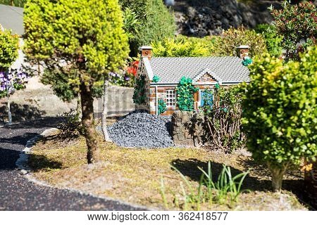 Billund, Denmark - 25 April 2014: Legoland Billund Resort. Famous Amusement Park And Hotel
