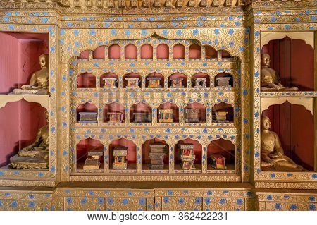 Film Set Of Temple Where Kundun Movie Was Made In Atlas Studios, Morocco