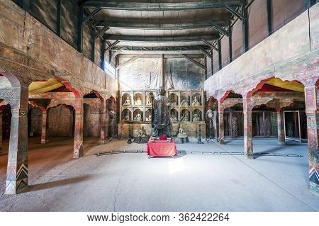 Film Set Of Temple Where Kundun Movie Was Made In Atlas Studios, Morocco
