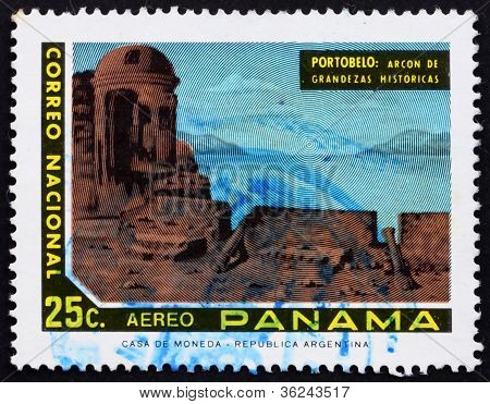 Znaczek Panama 1972 widok Portobelo, Panama