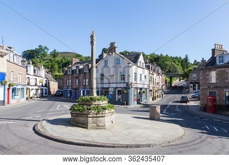Melrose,scotland - June 17:  Melrose Town Centre In The Scottish Borders Is Pictured On June 17, 201