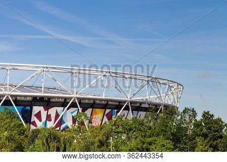 London, England - August 6:  The Olympic Stadium In Queen Elizabeth Olympic Park, London, England Is