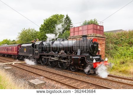 Appleby, England - August 27:  Steam Train 45690, Leander, Pictured At Appleby In Cumbria, England, 