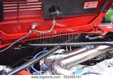 Quezon City, Ph - June 15 - Toyota Mr2 Engine At Sportline Magazine Auto Show On June 15, 2019 In Qu