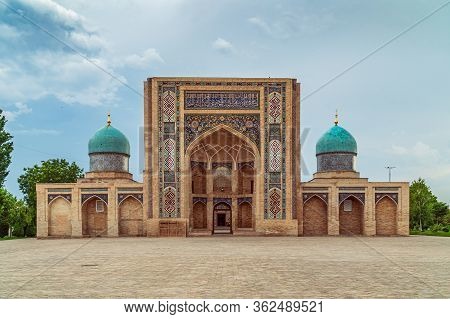 Old Madrasah In Tashkent Front View, 16 Century