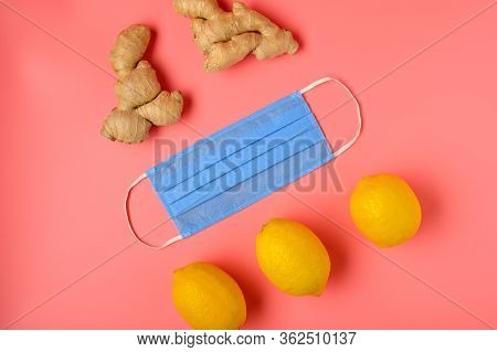 .natural Medicine. Immunostimulating Products: Ginger Root Lemon. Face Mask