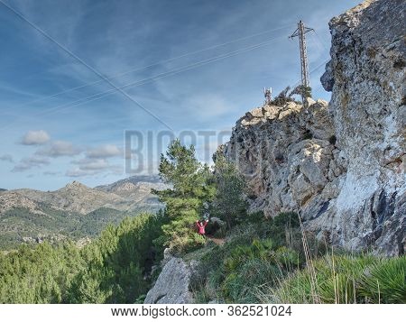 Rural Part Bellow Pinta Vermell In Mountains Majorca