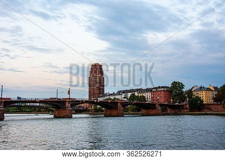 View To The Bridges Over The Main And Some Buildings Close To Them