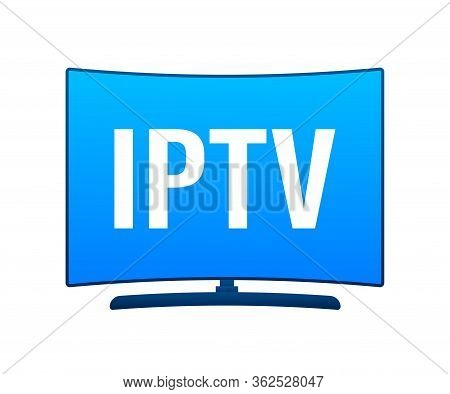 Iptv Badge, Icon, Logo. Vector Stock Illustration.