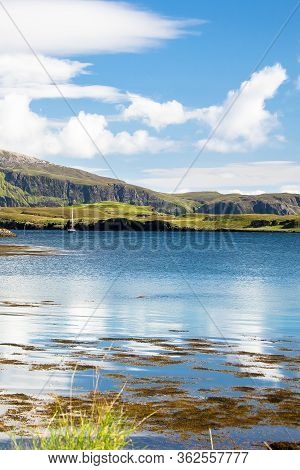Isle Of Canna In Scotland Is The Westernmost Of The Small Isles Archipelago, In The Scottish Inner H