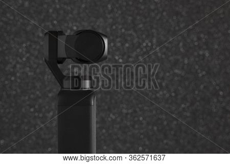 Salerno, Italy - April 22, 2020: Osmo Pocket Is The Smallest 3-axis Stabilized Handheld Camera Dji H