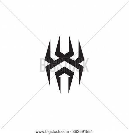 Black Spider Logo Icon Design Vector Template