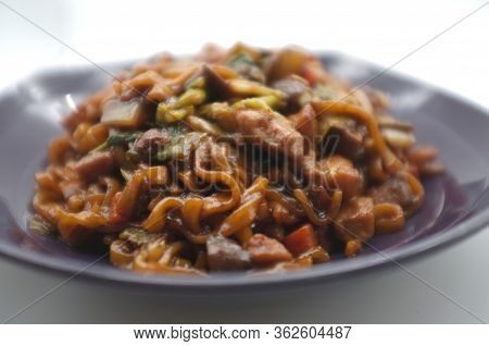 Korean Black Bean Noodle Or Jajangmyeon - Noodle With Black Sauce
