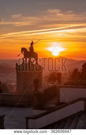 Sanctuary Of Bom Jesus Do Monte (also Known As Sanctuary Of Bom Jesus De Braga) Is Located In Tenoes