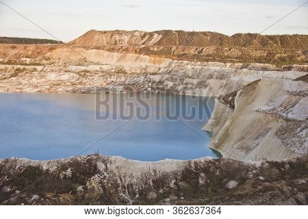 Chalk Quarry At Volkovysk, Belarus.