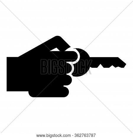 Hand Holds Key Concept Opening Idea Success Business Access Sign Unlock Solution Passkey Rent Access