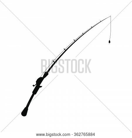 Fishing Rod Vector Graphic Design Illustration Template