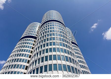 Bmw Headquarters Building. Headoffice In Munich, Germany, March 2020
