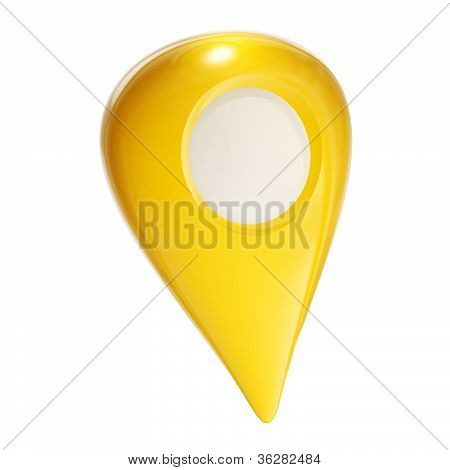 Geo Tag Travel blank ikon isoleret