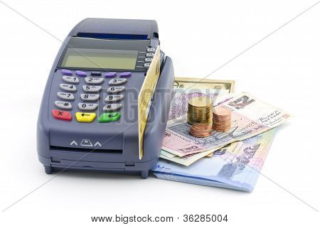 kreditkort læser maskine