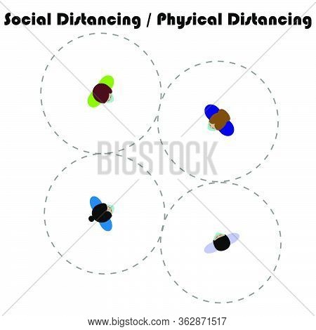Queue Social Distancing People  Physical Distancing Virus Corona