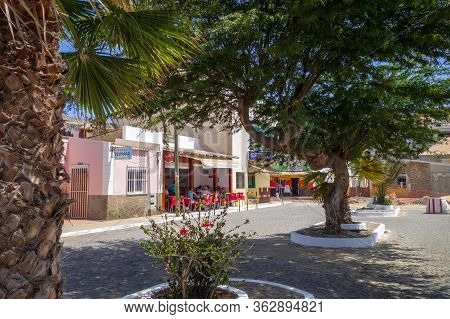 Santa Maria/cape Verde - August 22, 2018 - Cafe Criolo In Sal